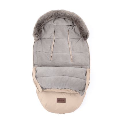 PETITE&MARS - SET Baby voetenzak 4in1 COMFY + stroller hand muffs FURRY Roos Petal