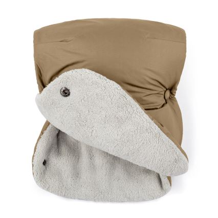 PETITE&MARS - SET Voetenzak voor baby's 3in1 JIBOT + stroller hand muff bruin