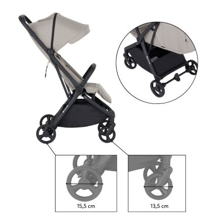 PETITE&MARS - Sportieve kinderwagen FLIP Platinum Grey