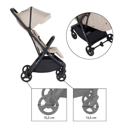 PETITE&MARS - Sportieve kinderwagen FLIP Zandbeige