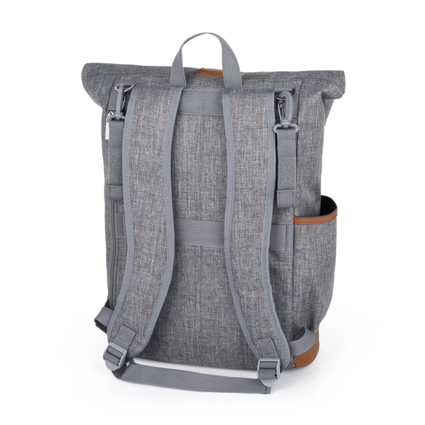 PETITE&MARS - Veranderende rugzak voor kinderwagen JACKOB grijs