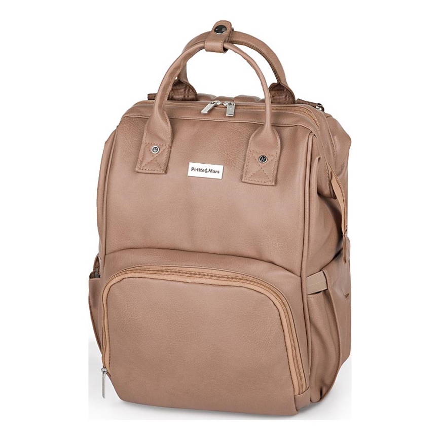 PETITE&MARS - Veranderende rugzak voor kinderwagen JASPER bruin