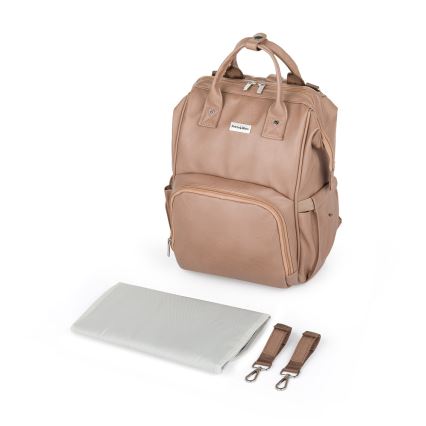 PETITE&MARS - Veranderende rugzak voor kinderwagen JASPER bruin
