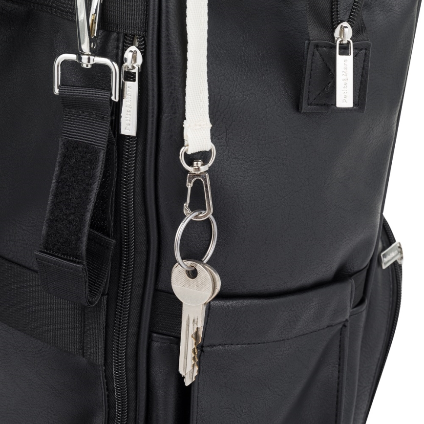 PETITE&MARS - Veranderende rugzak voor kinderwagen JASPER zwart