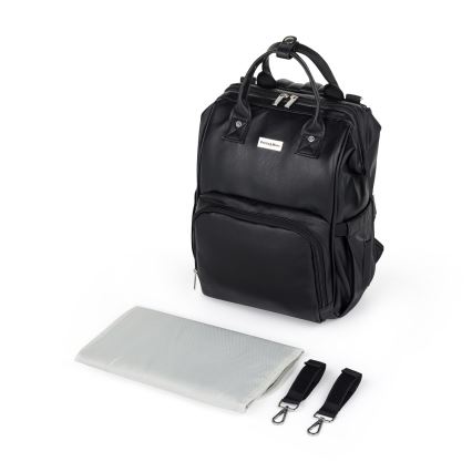 PETITE&MARS - Veranderende rugzak voor kinderwagen JASPER zwart