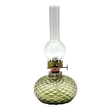 Petroleumlamp Eliška 20 cm bosgroen
