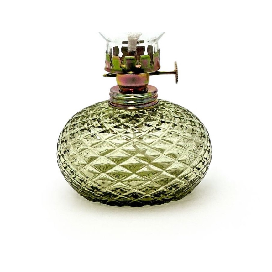 Petroleumlamp Eliška 20 cm bosgroen