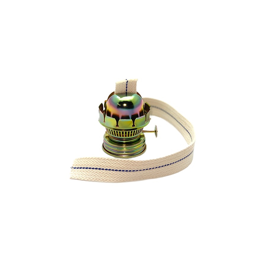 Petroleumlamp KLÁRA 34 cm bosgroen