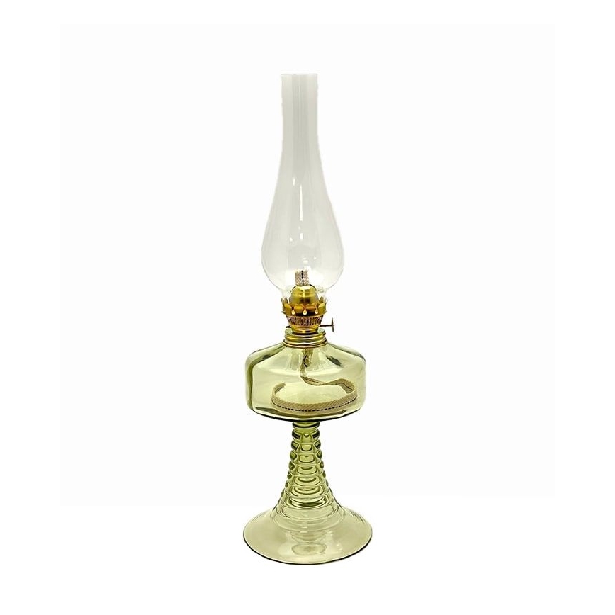 Petroleumlamp PETRA 42 cm bosgroen