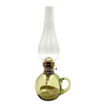 Petroleumlamp SOFIE 38 cm bosgroen