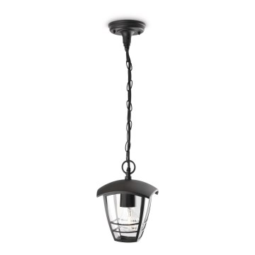 Philips 15386/30/16 - Hanglamp kroonluchter voor buiten MYGARDEN CREEK 1xE27/60W/230V zwart