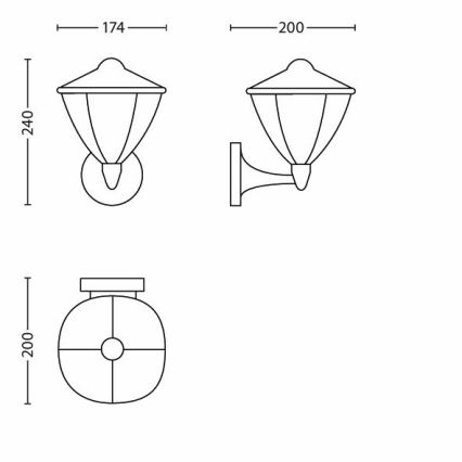 Philips 15470/31/16 - LED Buitenlamp ROBIN 1xLED/4,5W/230V IP44