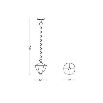 Philips 15476/30/16 - LED Buitenlamp MYGARDEN ROBIN 1xLED/4,5W/230V IP44