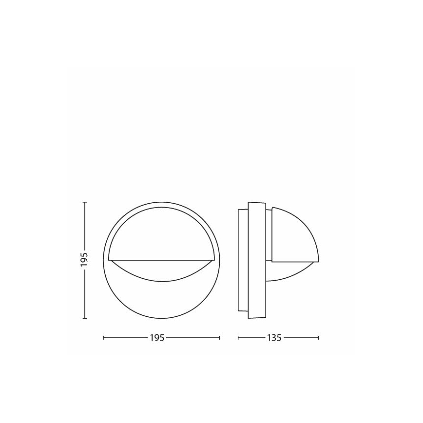 Philips - Buiten wandlamp MYGARDEN JUNE 1xE27/12W/230V IP44