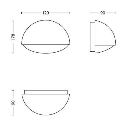 Philips - LED buitenlamp LED/3W/230V IP44