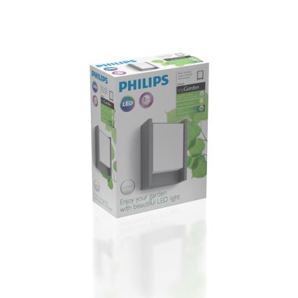 Philips - LED Wandlamp voor buiten LED/6W/230V 2700K IP44