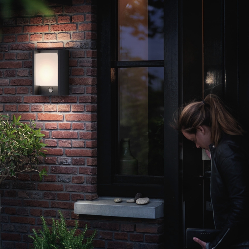Philips - LED Wandlamp voor buiten met sensor LED/6W 4000K IP44