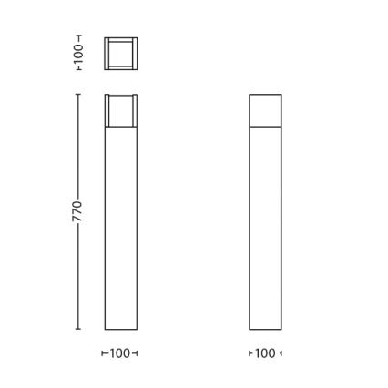 Philips - LED Buitenlamp LED/6W/230V 4000K IP44