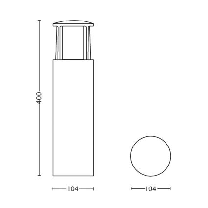 Philips - LED Lamp voor Buiten 1xLED/6W/230V IP44