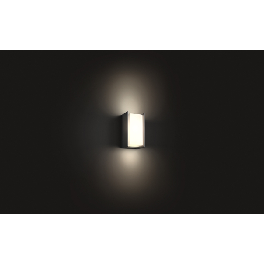 Philips - LED Dimbare wandlamp voor buiten Hue TURACO 1xE27/9,5W/230V IP44