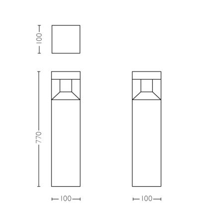 Philips - LED Buitenzuil licht LED/8W IP44