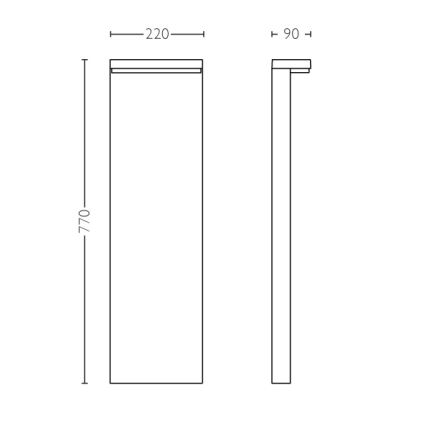 Philips - LED Buitenlamp 2xLED/4,5W/230V 2700K IP44