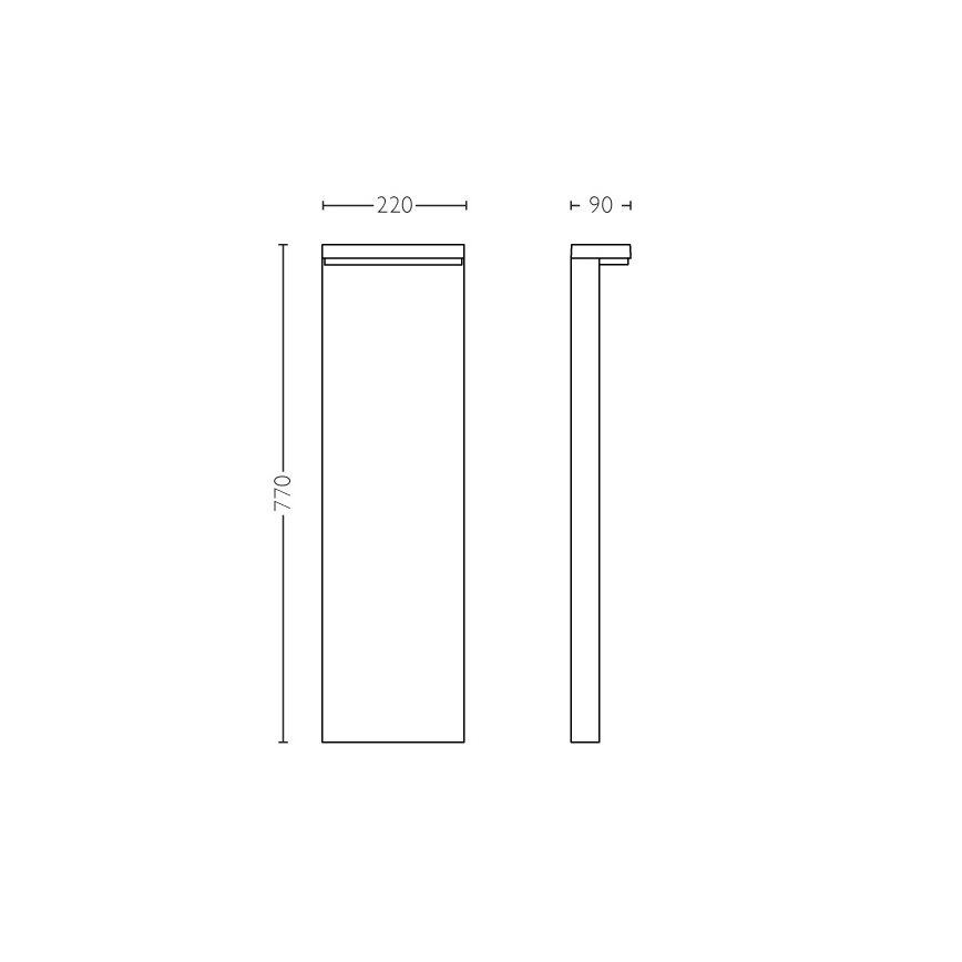 Philips - LED Buitenlamp 2xLED/4,5W/230V 2700K IP44