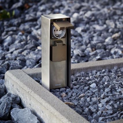 Philips - Buitenstopcontactpaal 230V IP44