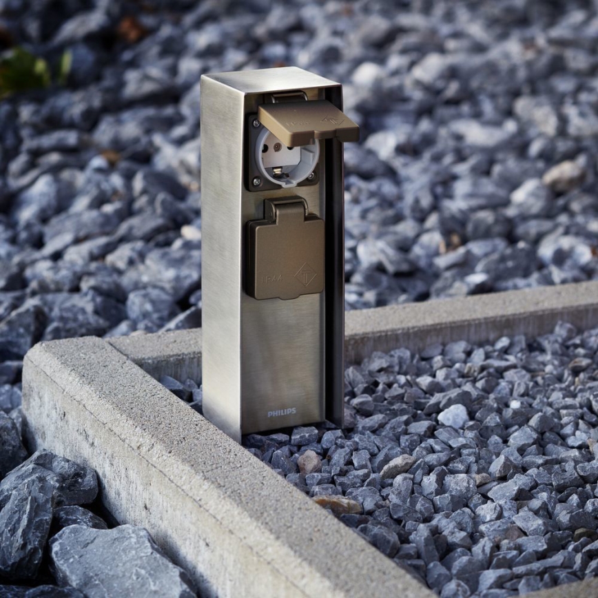 Philips - Buitenstopcontactpaal 230V IP44