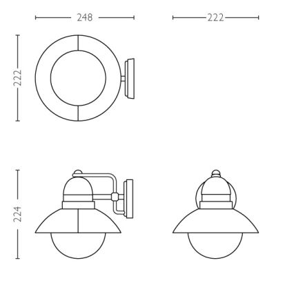 Philips - Buitenverlichting 1xE27/60W/230V