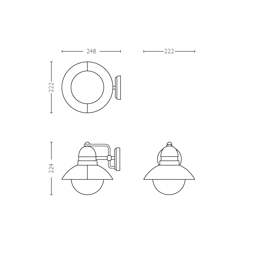 Philips - Buitenverlichting 1xE27/60W/230V