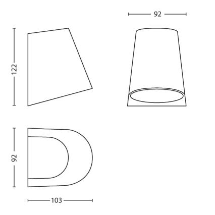 Philips - LED Lamp voor Buiten 1xLED/3W/230V IP44