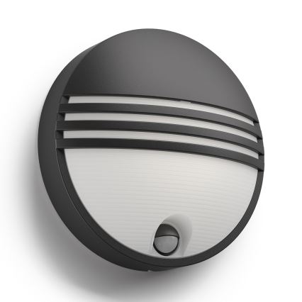 Philips - LED buitenwandlamp met sensor, 6W, 230V, IP44