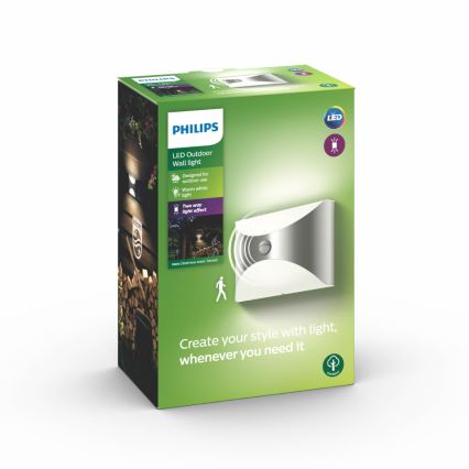 Philips - Lamp voor Buiten met Sensor 1xLED/6W/230V IP44