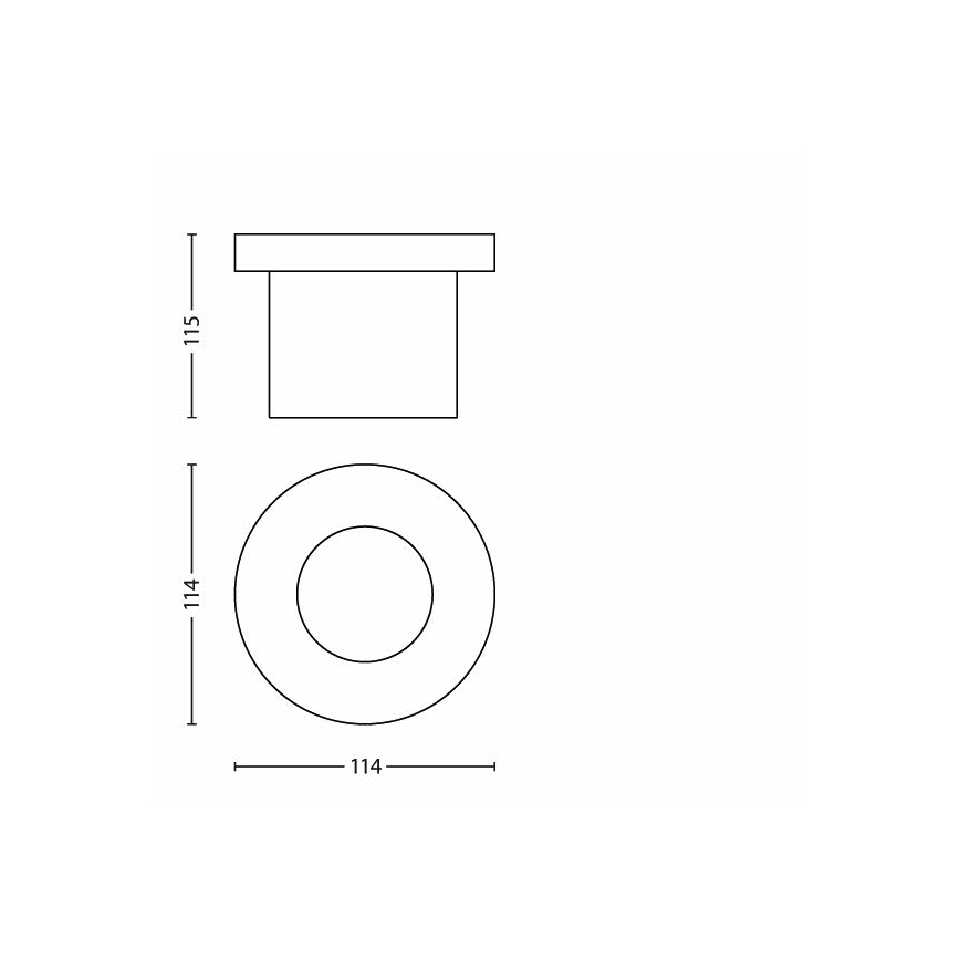 Philips - LED buitenlamp voor oprit LED/3W/230V