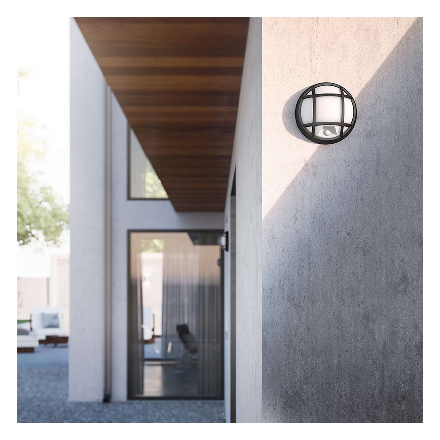 Philips 17319/30/16 - LED Wandlamp voor buiten met sensor EAGLE 1xLED/3W IP44