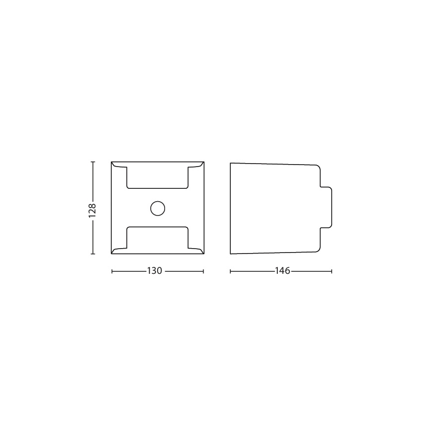 Philips - Lamp met Sensor voor Buiten 2xLED/4,5W/230V IP44