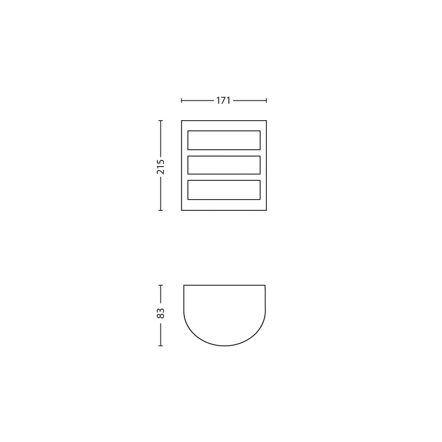Philips - Buitenwandlamp LED/6W/230V IP44