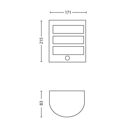 Philips - Sensor Lamp voor Buiten 1xLED/6W/230V IP44