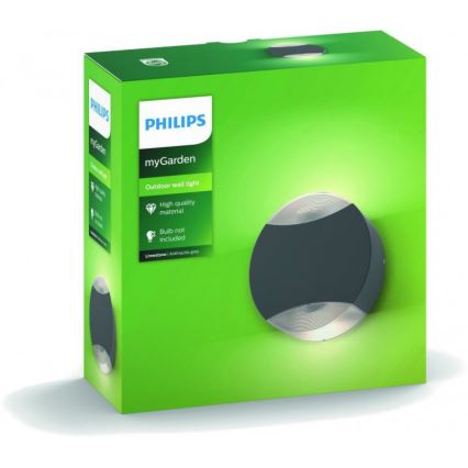 Philips 17338/93/PN - Buiten wandlamp MYGARDEN LIMESTONE 2xGU10/5W