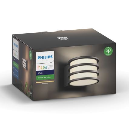 Philips - LED Wandlamp voor buiten Hue LUCCA 1xE27/9,5W/230V IP44