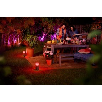 Philips - Verleng set LED RGB buitenshuis Spot Hue LILY LED/8W/230V IP65