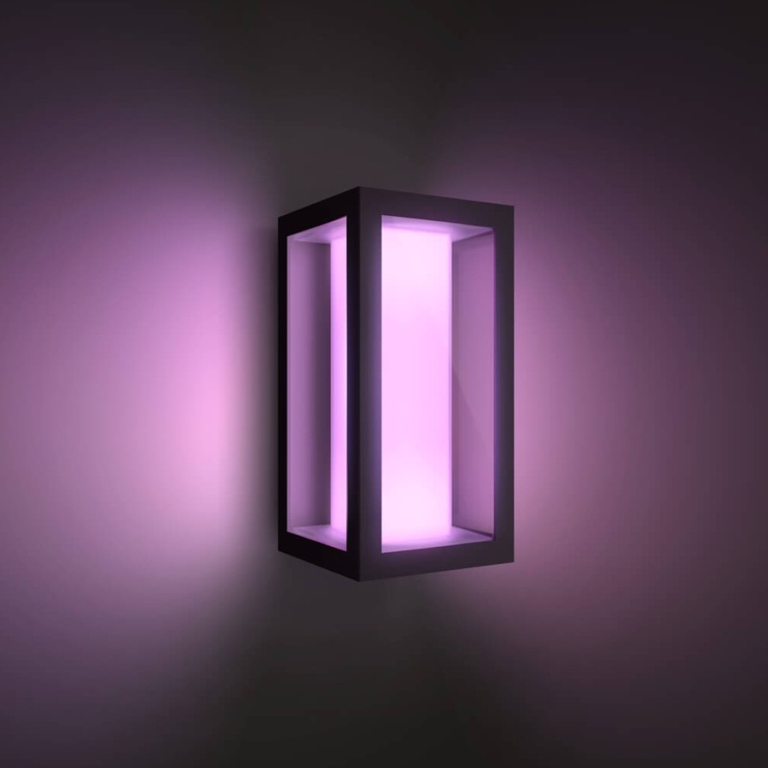 Philips - LED RGBW Dimbare wandlamp voor buiten Hue IMPRESS 2xLED/8W/230V 2000-6500K IP44