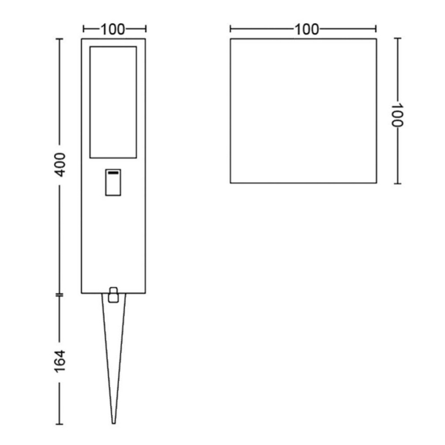 Philips - LED RGBW Dimbaar buitenshuis lamp Hue IMPRESS LED/16W/24V IP44