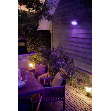 Philips - LED RGBW Dimbaar buitenshuis reflektor Hue DISCOVER 2xLED/15W/230V 2000-6500K IP44