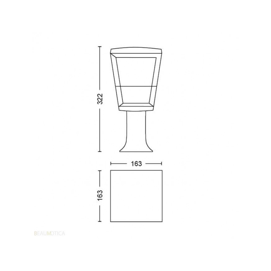 Philips - LED RGBW Dimbaar buitenshuis lamp Hue ECONIC LED/15W/230V IP44