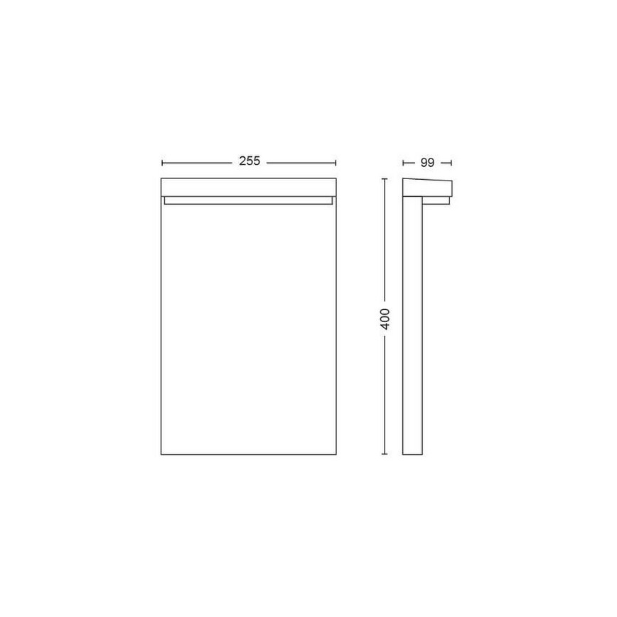Philips - LED RGBW Dimbaar buitenshuis lamp Hue NYRO LED/13,5W/230V 2000-6500K IP44