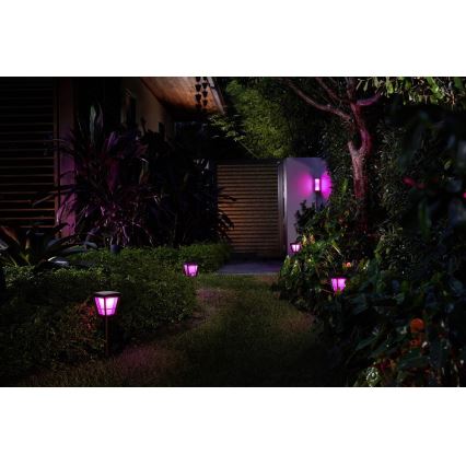 Philips - LED RGBW Dimbare wandlamp voor buiten Hue IMPRESS 2xLED/8W/24V 2000-6500K IP44