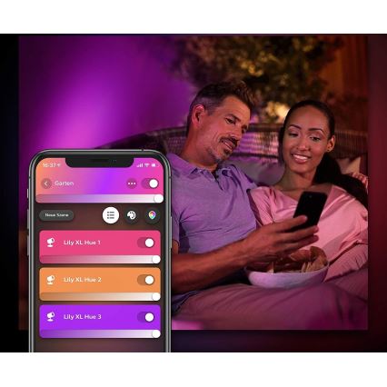 Philips - LED RGB Dimbare buitenlamp Hue LILY LED/15W/230V IP65