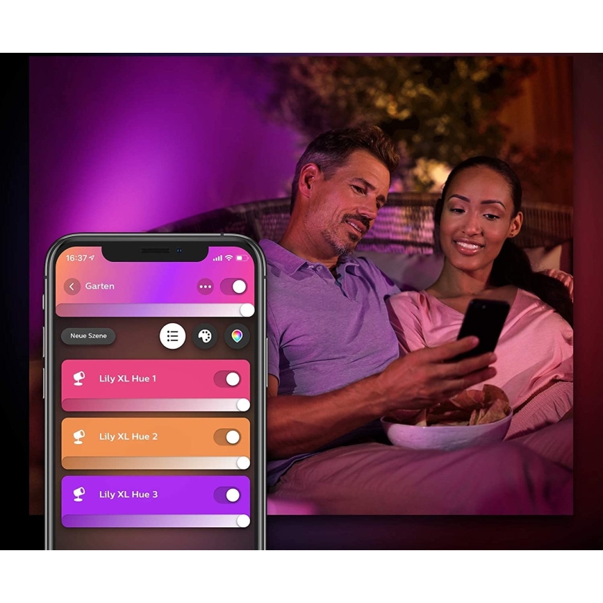 Philips - LED RGB Dimbare buitenlamp Hue LILY LED/15W/230V IP65